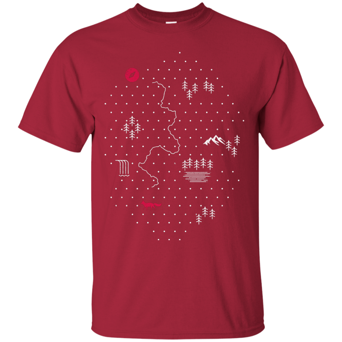 T-Shirts Cardinal / S Map of Nature T-Shirt