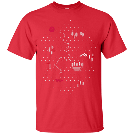 T-Shirts Red / S Map of Nature T-Shirt