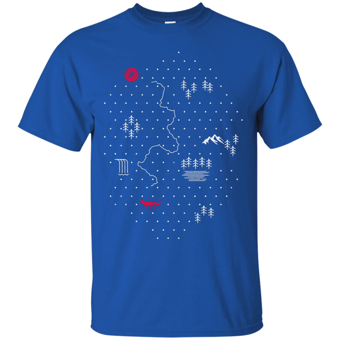 T-Shirts Royal / S Map of Nature T-Shirt