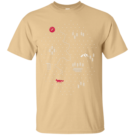T-Shirts Vegas Gold / S Map of Nature T-Shirt
