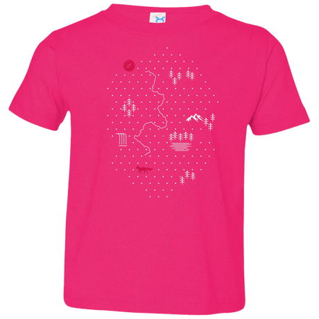 T-Shirts Hot Pink / 2T Map of Nature Toddler Premium T-Shirt