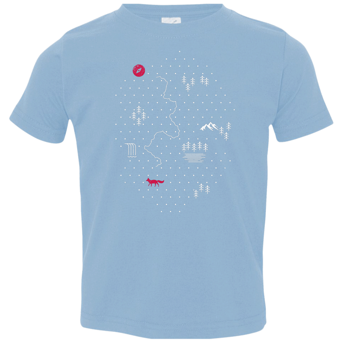 T-Shirts Light Blue / 2T Map of Nature Toddler Premium T-Shirt