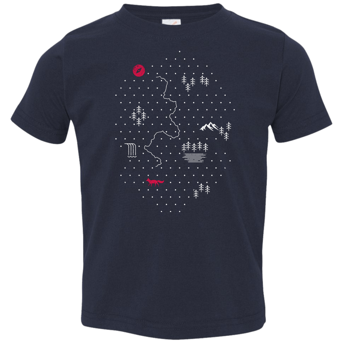 T-Shirts Navy / 2T Map of Nature Toddler Premium T-Shirt