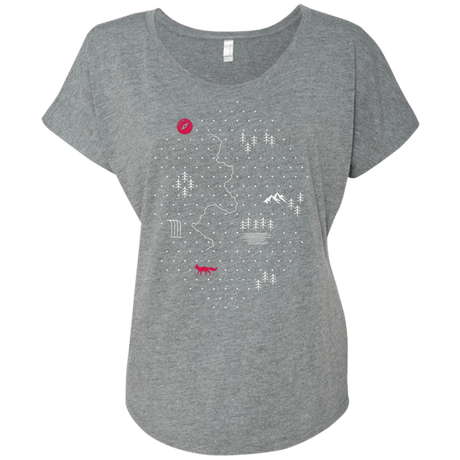 T-Shirts Premium Heather / X-Small Map of Nature Triblend Dolman Sleeve