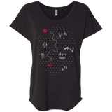 T-Shirts Vintage Black / X-Small Map of Nature Triblend Dolman Sleeve