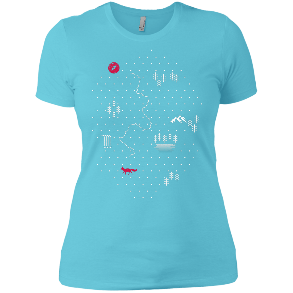 T-Shirts Cancun / X-Small Map of Nature Women's Premium T-Shirt