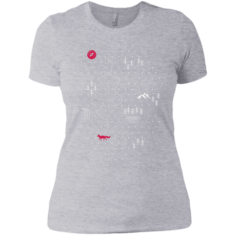 T-Shirts Heather Grey / X-Small Map of Nature Women's Premium T-Shirt