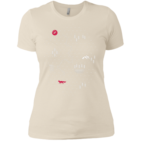 T-Shirts Ivory/ / X-Small Map of Nature Women's Premium T-Shirt