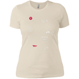T-Shirts Ivory/ / X-Small Map of Nature Women's Premium T-Shirt