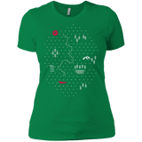 T-Shirts Kelly Green / X-Small Map of Nature Women's Premium T-Shirt