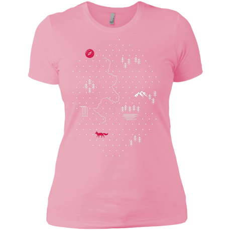 T-Shirts Light Pink / X-Small Map of Nature Women's Premium T-Shirt