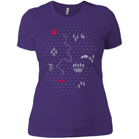 T-Shirts Purple Rush/ / X-Small Map of Nature Women's Premium T-Shirt
