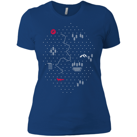 T-Shirts Royal / X-Small Map of Nature Women's Premium T-Shirt