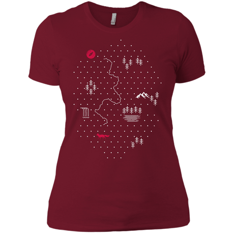 T-Shirts Scarlet / X-Small Map of Nature Women's Premium T-Shirt