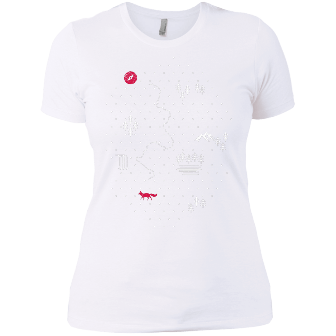 T-Shirts White / X-Small Map of Nature Women's Premium T-Shirt