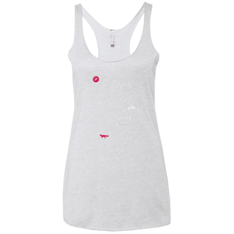 T-Shirts Heather White / X-Small Map of Nature Women's Triblend Racerback Tank