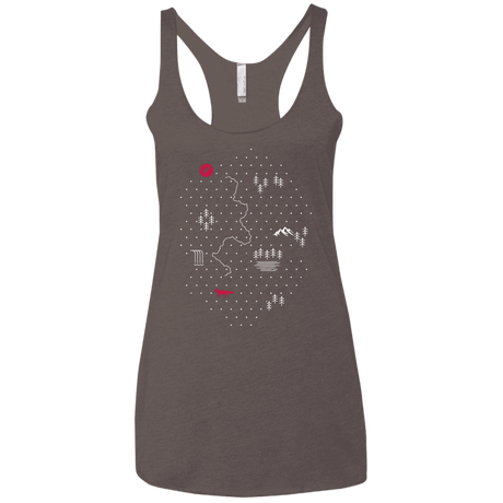 T-Shirts Macchiato / X-Small Map of Nature Women's Triblend Racerback Tank