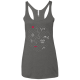 T-Shirts Premium Heather / X-Small Map of Nature Women's Triblend Racerback Tank
