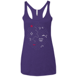 T-Shirts Purple Rush / X-Small Map of Nature Women's Triblend Racerback Tank