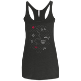 T-Shirts Vintage Black / X-Small Map of Nature Women's Triblend Racerback Tank
