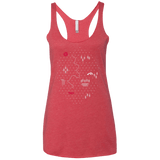 T-Shirts Vintage Red / X-Small Map of Nature Women's Triblend Racerback Tank