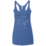 T-Shirts Vintage Royal / X-Small Map of Nature Women's Triblend Racerback Tank
