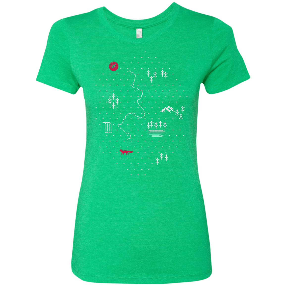 T-Shirts Envy / S Map of Nature Women's Triblend T-Shirt