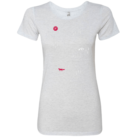 T-Shirts Heather White / S Map of Nature Women's Triblend T-Shirt