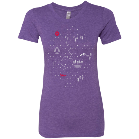 T-Shirts Purple Rush / S Map of Nature Women's Triblend T-Shirt