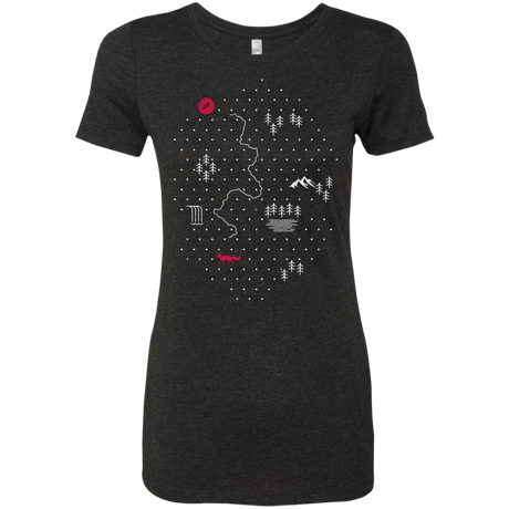T-Shirts Vintage Black / S Map of Nature Women's Triblend T-Shirt