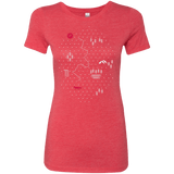 T-Shirts Vintage Red / S Map of Nature Women's Triblend T-Shirt