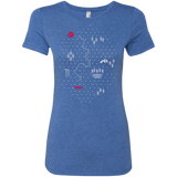 T-Shirts Vintage Royal / S Map of Nature Women's Triblend T-Shirt