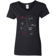 T-Shirts Black / S Map of Nature Women's V-Neck T-Shirt