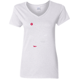 T-Shirts White / S Map of Nature Women's V-Neck T-Shirt