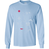 T-Shirts Light Blue / YS Map of Nature Youth Long Sleeve T-Shirt
