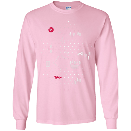 T-Shirts Light Pink / YS Map of Nature Youth Long Sleeve T-Shirt