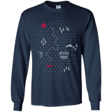 T-Shirts Navy / YS Map of Nature Youth Long Sleeve T-Shirt