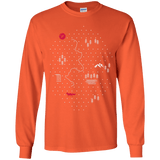 T-Shirts Orange / YS Map of Nature Youth Long Sleeve T-Shirt