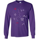 T-Shirts Purple / YS Map of Nature Youth Long Sleeve T-Shirt