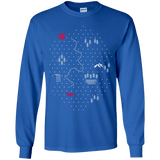 T-Shirts Royal / YS Map of Nature Youth Long Sleeve T-Shirt