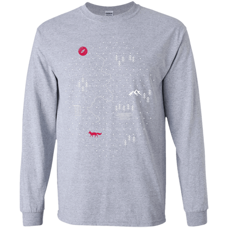 T-Shirts Sport Grey / YS Map of Nature Youth Long Sleeve T-Shirt