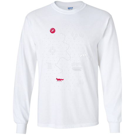 T-Shirts White / YS Map of Nature Youth Long Sleeve T-Shirt