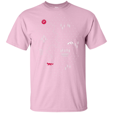 T-Shirts Light Pink / YXS Map of Nature Youth T-Shirt