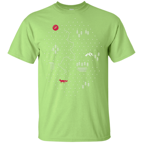 T-Shirts Mint Green / YXS Map of Nature Youth T-Shirt