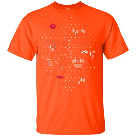 T-Shirts Orange / YXS Map of Nature Youth T-Shirt