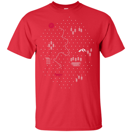 T-Shirts Red / YXS Map of Nature Youth T-Shirt