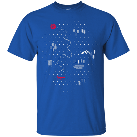 T-Shirts Royal / YXS Map of Nature Youth T-Shirt