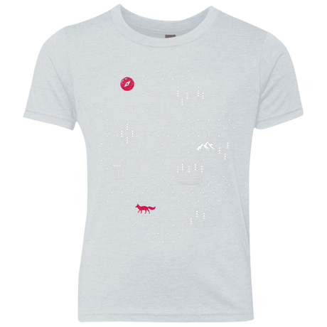 T-Shirts Heather White / YXS Map of Nature Youth Triblend T-Shirt