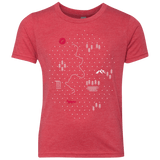 T-Shirts Vintage Red / YXS Map of Nature Youth Triblend T-Shirt