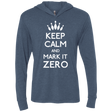 T-Shirts Indigo / X-Small Mark it Zero Triblend Long Sleeve Hoodie Tee